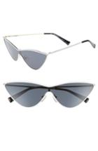 Women's Adam Selman X Le Specs Luxe The Fugitive 71mm Sunglasses - White