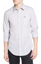 Men's Lacoste Slim Fit Jacquard Dot Poplin Shirt
