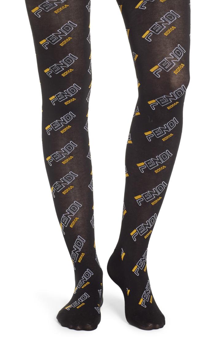 Women's Fendi X Fila Mania Logo Tights