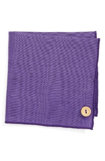 Men's Armstrong & Wilson Stain Glass Linen Pocket Square, Size - Purple