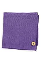 Men's Armstrong & Wilson Stain Glass Linen Pocket Square, Size - Purple