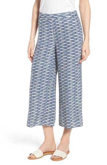 Women's Nic+zoe Big Sea Crop Pants - Blue