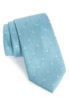 Men's Calibrate Check Silk Tie, Size - Blue