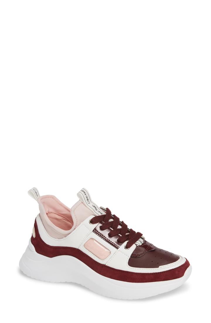 Women's Calvin Klein Ultra Sock Shaft Sneaker .5 M - Purple