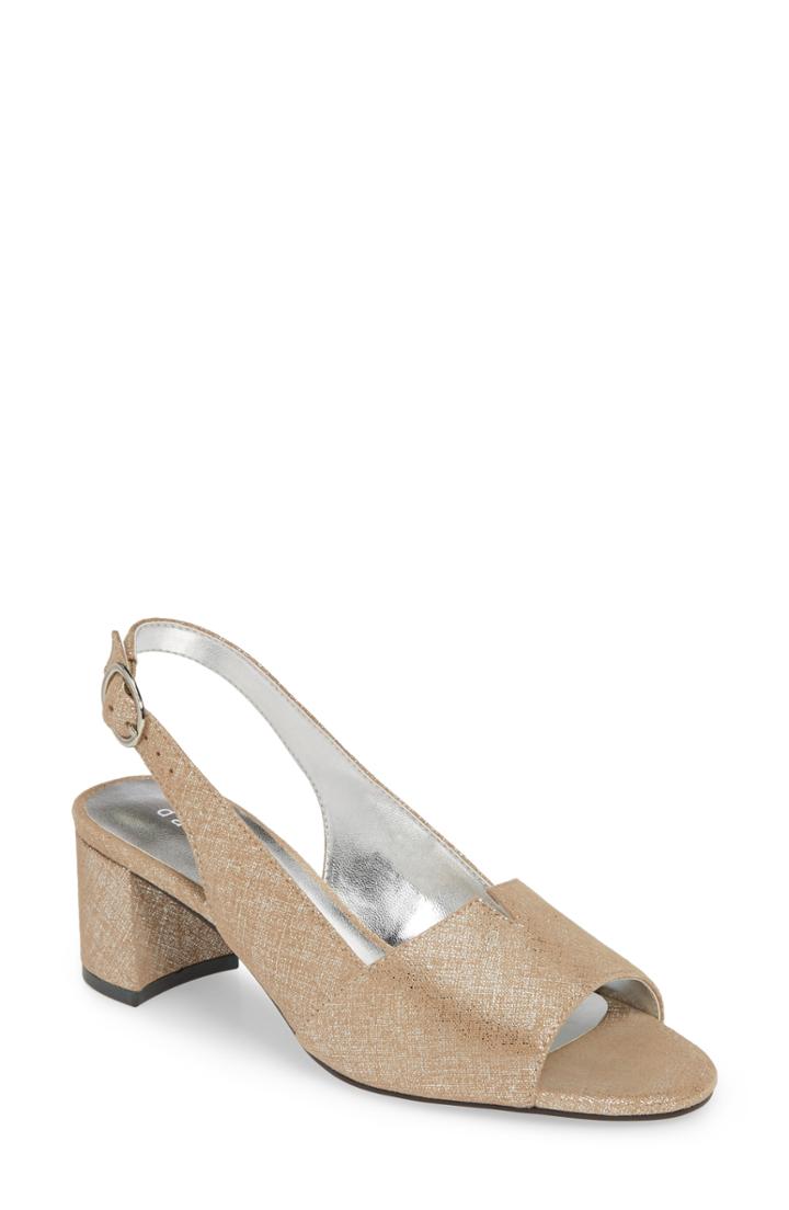 Women's David Tate Rave Sandal M - Beige