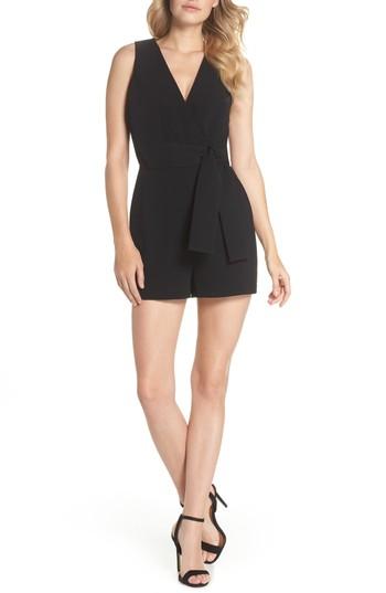 Women's Adelyn Rae Val Sleeveless Romper - Black