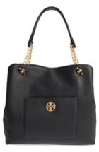 Tory Burch Chelsea Slouchy Leather Tote - Black