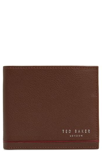 Men's Ted Baker London Dooree Leather Wallet - Brown