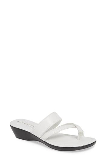 Women's Athena Alexander Barn Dance Wedge Slide Sandal M - White