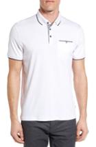 Men's Ted Baker London Derry Modern Slim Fit Polo (xxl) - White