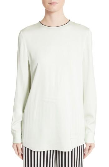 Women's Victoria, Victoria Beckham Tie Back Blouse - Green