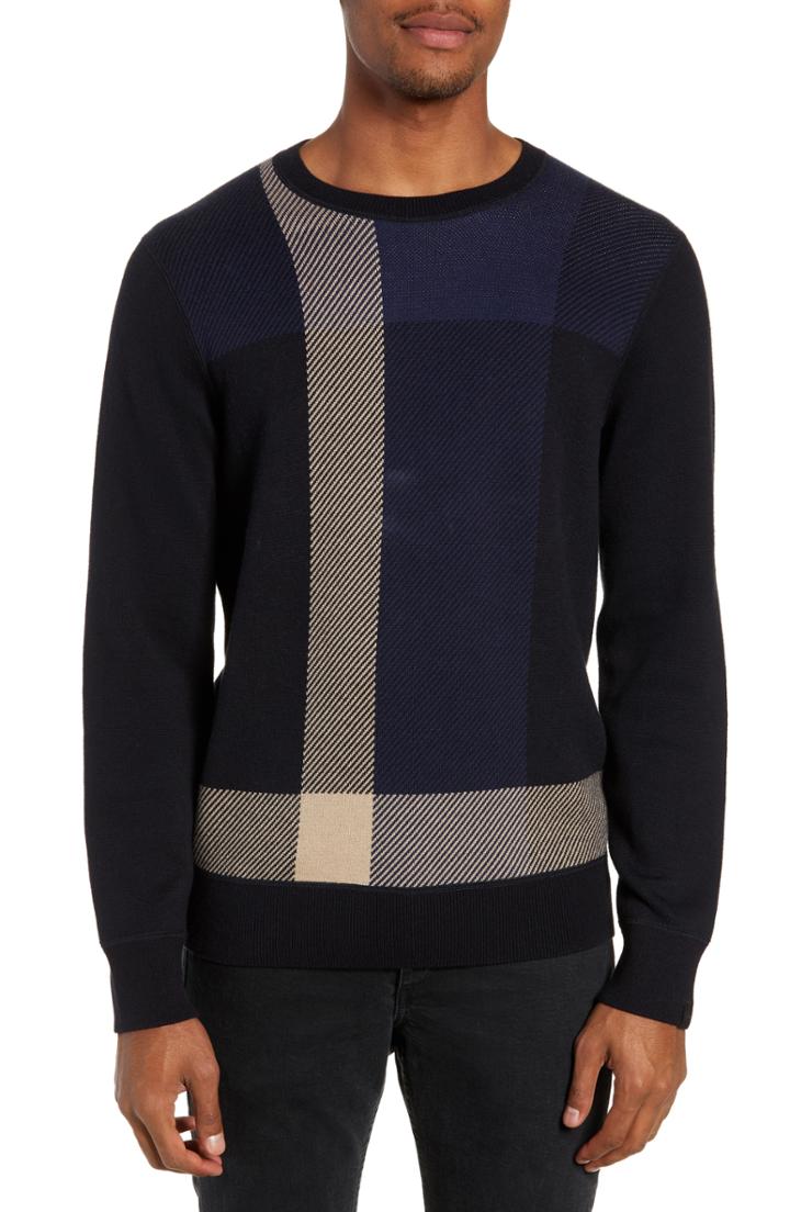 Men's Rag & Bone Marshall Crewneck Sweater - Blue