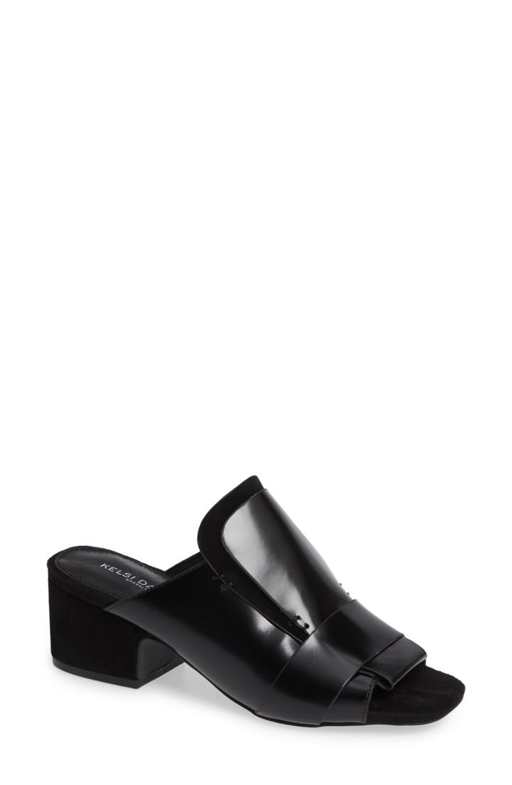 Women's Kelsi Dagger Brooklyn Sadie Loafer Slide Sandal M - Black