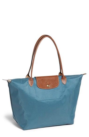 Longchamp 'large Le Pliage' Tote - Blue