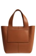 Victoria Beckham Apron Leather Tote - Brown