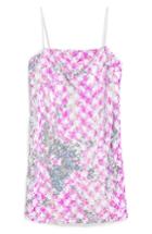 Women's Topshop Sequin Mini Slipdress Us (fits Like 0) - Pink