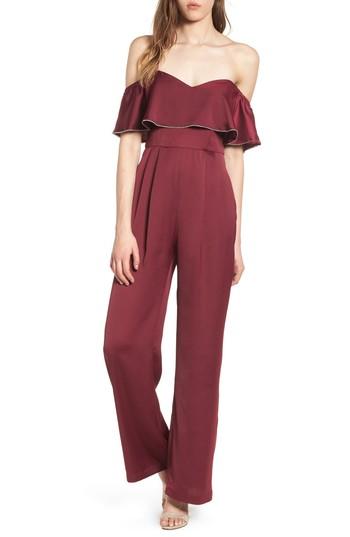 Women's Devlin Melanie Strapless Jumpsuit - Purple