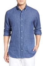 Men's Robert Talbott Estate Tailored Fit Sport Shirt, Size - Blue