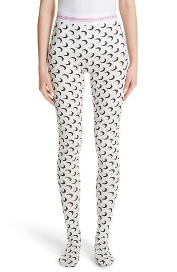 Women's Marine Serre Trompe L'oeil Leggings - White