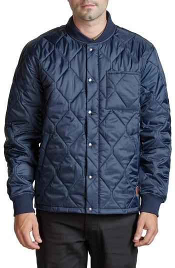 Men's Brixton Crawford Quilted Jacket, Size - Blue