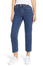 Women's Levi's Wedgie High Waist Ankle Straight Leg Jeans X 26 - Blue