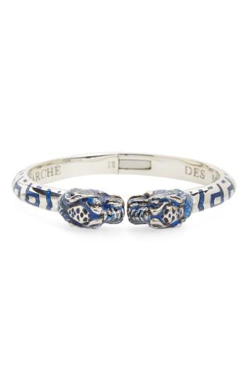 Men's Gucci Tiger Head Hinged Bangle Bracelet