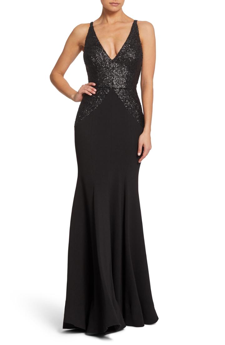 Women's Dress The Population Katherine Lace Dress, Size - Blue