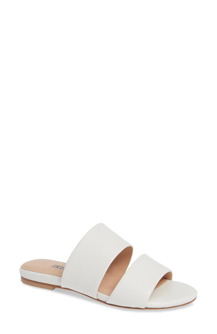 Women's Charles David Slide Sandal M - White
