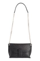 Loewe 'avenue' Embossed Calfskin Leather Crossbody Bag -