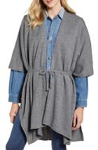 Women's Allsaints Tie Ruana, Size - Grey