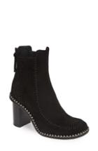 Women's Jw Anderson Scarecrow Stitched Suede Bootie Us / 38eu - Black