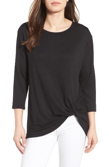 Women's Bobeau Twist Hem Sweatshirt