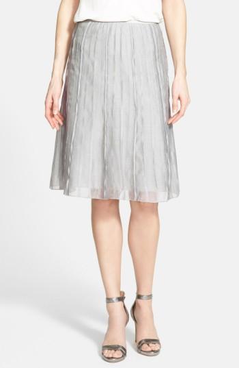 Petite Women's Nic+zoe 'batiste Flirt' Skirt P - Grey