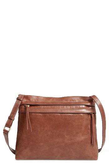 Hobo Larkin Leather Messenger Bag - Brown