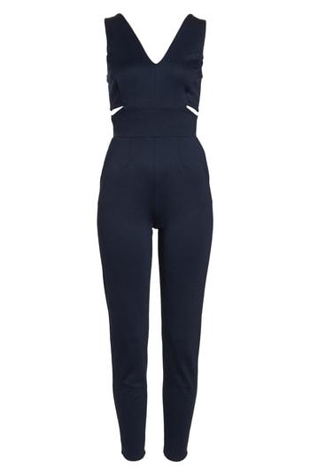 Women's Faiche By J Cutout Jumpsuit - Blue
