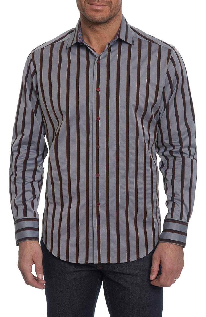 Men's Robert Graham Baltica Classic Fit Stripe Sport Shirt