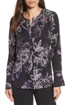 Women's Emerson Rose Long Sleeve Print Blouse - Black