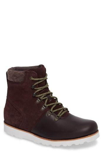 Men's Ugg Halfdan Waterproof Lace-up Boot M - Red