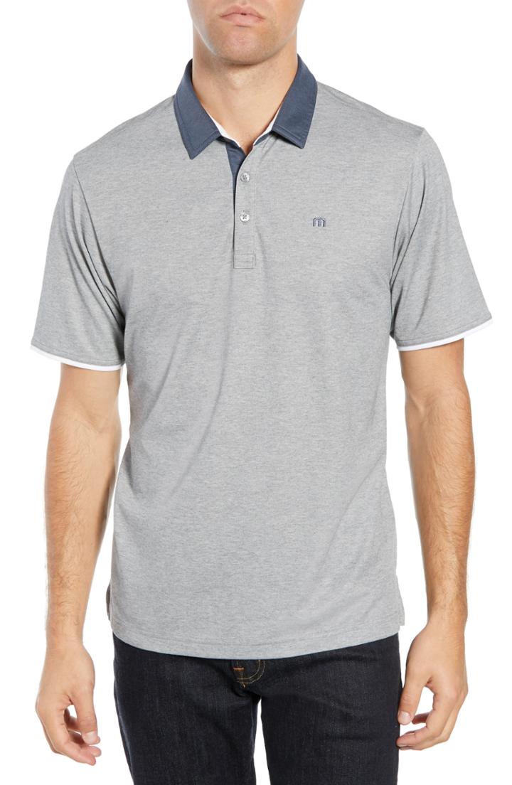 Men's Travis Mathew The Thush Pique Polo - Grey