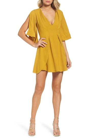 Women's C/meo Collective Got Me Faded Dress - Yellow