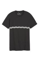 Men's Rvca Va Stripe T-shirt - Black