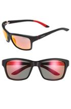 Men's Carrera Eyewear 58mm Polarized Sunglasses - Matte Black/ Red Mirror