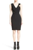 Women's Versace Collection Ring Detail Cady Dress Us / 42 It - Black