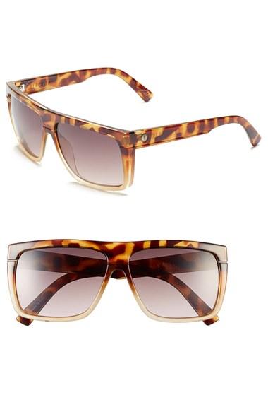 Women's Electric 'black Top' 60mm Flat Top Sunglasses - Tortoise Nude Fade/ Gradient