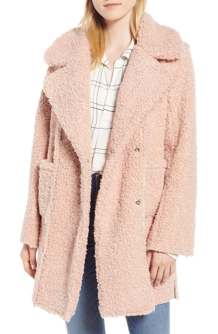 Women's Avec Les Filles Genuine Suede Trench Coat