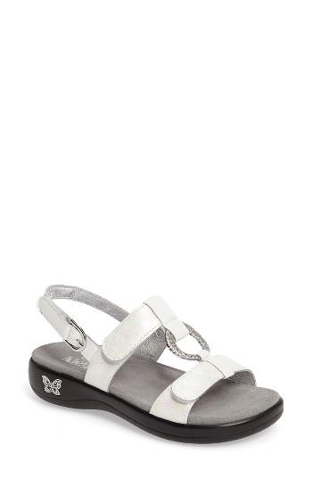 Women's Alegria 'julie' Slingback Sandal -8.5us / 38eu - White