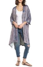 Women's Treasure & Bond High/low Kimono, Size - Grey