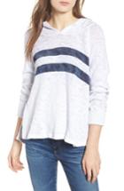 Women's Sundry Loose Knit Hooded Sweater - White