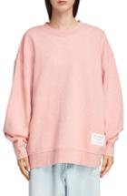 Women's Acne Studios Fyona Label Sweatshirt, Size - Pink