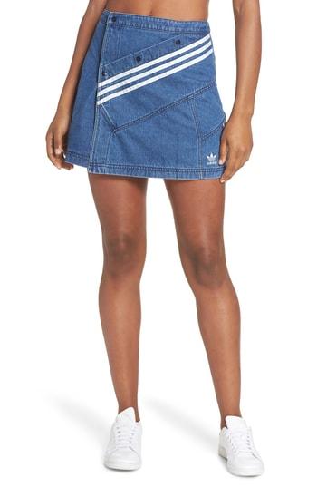 Women's Adidas Originals X Danielle Cathari Denim Miniskirt - Blue